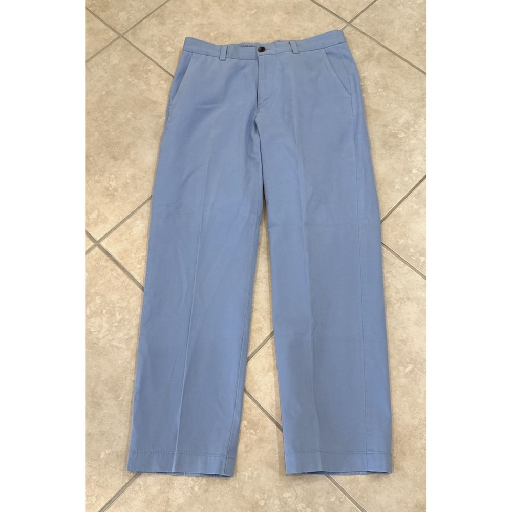 Brooks Brothers Clark Chino Pants 32x32 Light Blue Casual Preppy Golf Career